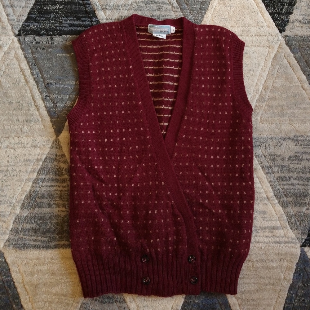DARK ACADEMIA vintage sweater vest unisex S M L